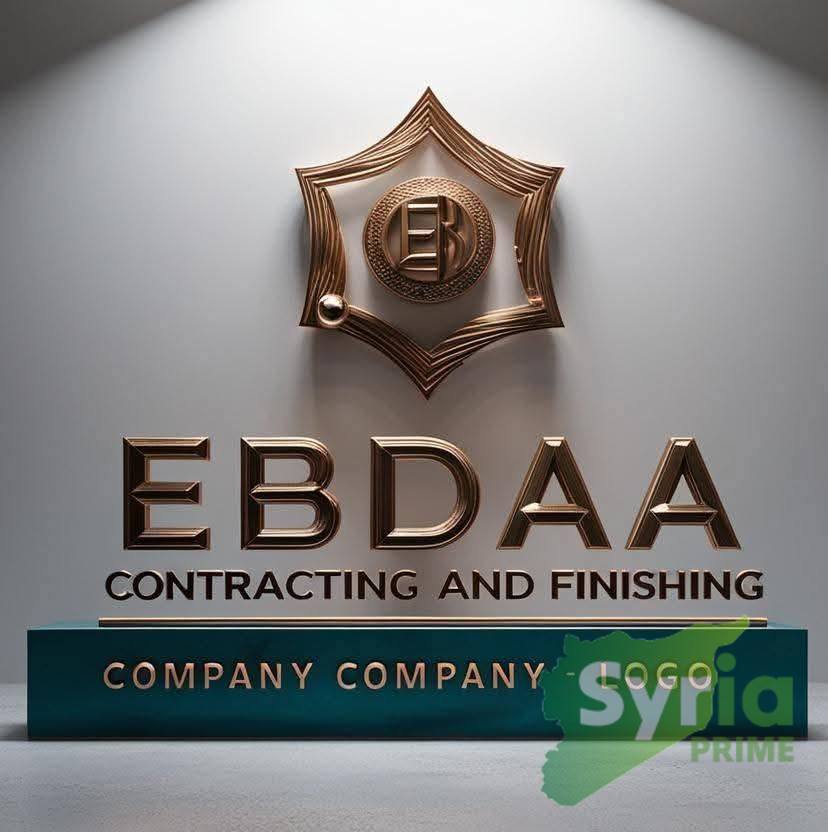 شعار شركة إبداع للمقاولات والتشطيبات